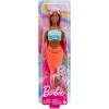 imageBarbie Mermaid Doll with Pink Fantasy Hair ampamp Headband Accessory Toy with StarfishInspired Bodice ampamp Soft Orange TailMagenta
