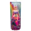 imageBarbie Mermaid Doll with Pink Fantasy Hair ampamp Headband Accessory Toy with StarfishInspired Bodice ampamp Soft Orange TailPink