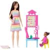 imageBarbie Teacher Doll with Brunette Fashion Doll with Printed Dress 1 Toddler Doll ampamp Teaching AccessoriesBrunette Toddler Doll