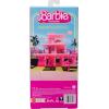 imageBarbie The Movie Ken Doll Wearing Pastel Pink and Green Striped Beach Matching Set with Surfboard and White Sneakers