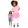 imageBarbie 28in Brunette Fashion Doll with Removable Fashions Pink Top Denim Skirt ampamp Cowboy Boots Necklace and Purse Accessory