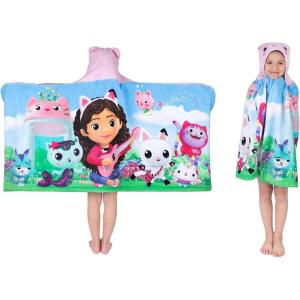 imageBarbie BathPoolBeach Soft Cotton Terry Hooded Towel Wrap 24 in x 50 in By Franco KidsAssorted