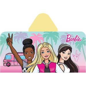imageBarbie BathPoolBeach Soft Cotton Terry Hooded Towel Wrap 24 in x 50 in By Franco KidsBarbie