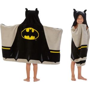 imageBarbie BathPoolBeach Soft Cotton Terry Hooded Towel Wrap 24 in x 50 in By Franco KidsBatman