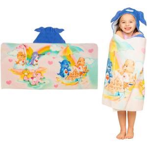 imageBarbie BathPoolBeach Soft Cotton Terry Hooded Towel Wrap 24 in x 50 in By Franco KidsCare Bears Retro