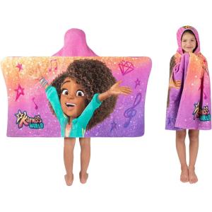 imageBarbie BathPoolBeach Soft Cotton Terry Hooded Towel Wrap 24 in x 50 in By Franco KidsKarmas World