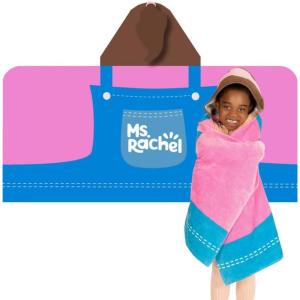 imageBarbie BathPoolBeach Soft Cotton Terry Hooded Towel Wrap 24 in x 50 in By Franco KidsMs Rachel  Joy of Learning