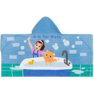 imageBarbie BathPoolBeach Soft Cotton Terry Hooded Towel Wrap 24 in x 50 in By Franco KidsMs Rachel  Splash is Fun