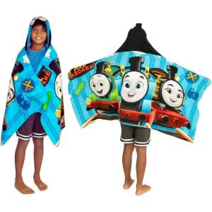 imageBarbie BathPoolBeach Soft Cotton Terry Hooded Towel Wrap 24 in x 50 in By Franco KidsThomas  Friends  Big Movers