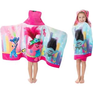 imageBarbie BathPoolBeach Soft Cotton Terry Hooded Towel Wrap 24 in x 50 in By Franco KidsTrolls World Tour