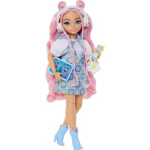 imageBarbie Dream Besties Doll and Accessories Daisy Jean Posable Fashion Doll with Removable Fashions ampamp Wavy Pink Hair 9 DJ ampamp Music Themed Pieces
