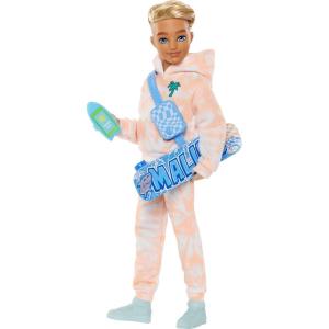 imageBarbie Dream Besties Doll and Accessories Ken Posable Fashion Doll with Removable Fashions ampamp Blonde Hair 9 Summer ampamp Skateboard Themed Pieces