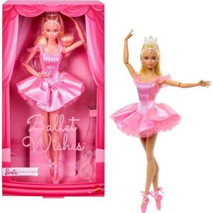 imageBarbie Signature Ballet Wishes Doll Collectible Fashion Doll in Satiny Pink Tutu with Blonde Hair and Giftable Packaging