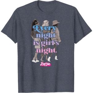 imageBarbie The Movie  Every Night Is Girls Night TShirtHeather Blue