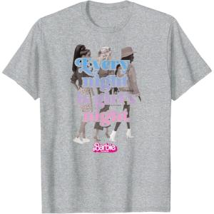 imageBarbie The Movie  Every Night Is Girls Night TShirtHeather Grey