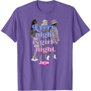 imageBarbie The Movie  Every Night Is Girls Night TShirtPurple Heather