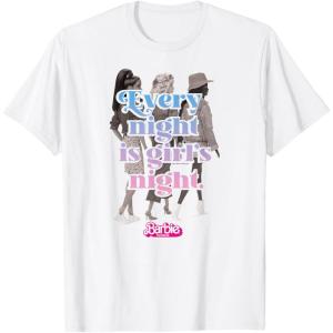 imageBarbie The Movie  Every Night Is Girls Night TShirtWhite