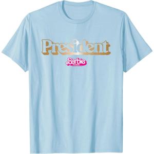 imageBarbie The Movie  President TShirtBaby Blue