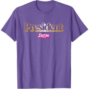 imageBarbie The Movie  President TShirtPurple Heather