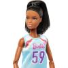 imageBarbie Careers Fashion Doll ampamp Accessories Made to Move Brunette Basketball Player Wearing Removable Uniform with Ball 22 Bendable Joints