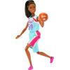 imageBarbie Careers Fashion Doll ampamp Accessories Made to Move Brunette Basketball Player Wearing Removable Uniform with Ball 22 Bendable Joints