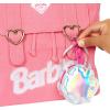 imageBarbie Clothes Set BeachThemed with Swimsuit 5 Acessories ampamp Zippered DollSized ShellShaped Bag with ClipOn Ring Iridescent