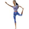 imageBarbie Fashionistas Doll 121 with Brown Hair ampamp Prosthetic Leg Wearing Blue Sweater Dress ampamp Accessories Including Shoes ampamp Hoop EarringsBlue purple