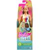 imageBarbie Fashionistas Doll 121 with Brown Hair ampamp Prosthetic Leg Wearing Blue Sweater Dress ampamp Accessories Including Shoes ampamp Hoop EarringsBrown rainbow