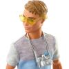 imageBarbie Ken Doll ampamp 5 TravelThemed Accessories Includes Backpack that Opens ampamp Closes Fashion Doll with Dark Brown HairBlonde