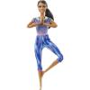 imageBarbie Fashionistas Doll 121 with Brown Hair ampamp Prosthetic Leg Wearing Blue Sweater Dress ampamp Accessories Including Shoes ampamp Hoop EarringsBlue purple