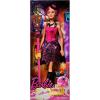 imageBarbie Fashionistas Doll 121 with Brown Hair ampamp Prosthetic Leg Wearing Blue Sweater Dress ampamp Accessories Including Shoes ampamp Hoop EarringsBrowna