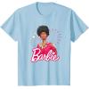 imageBarbie  1980s Black Barbie and Logo TShirtBaby Blue