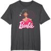 imageBarbie  1980s Black Barbie and Logo TShirtDark Heather Grey