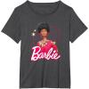 imageBarbie  1980s Black Barbie and Logo TShirtDark Heather Grey