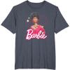 imageBarbie  1980s Black Barbie and Logo TShirtHeather Blue