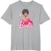 imageBarbie  1980s Black Barbie and Logo TShirtHeather Grey