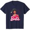 imageBarbie  1980s Black Barbie and Logo TShirtNavy Blue