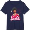 imageBarbie  1980s Black Barbie and Logo TShirtNavy Blue