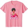 imageBarbie  1980s Black Barbie and Logo TShirtPink