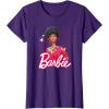 imageBarbie  1980s Black Barbie and Logo TShirtPurple