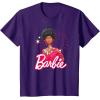 imageBarbie  1980s Black Barbie and Logo TShirtPurple