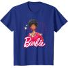 imageBarbie  1980s Black Barbie and Logo TShirtRoyal Blue
