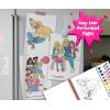 imagePhidal  Mattel Barbie Poster Paint ampamp Color  with 80 Coloring Pages 10 Water Color Paints and 12 Crayons for Kids and Children Learning Fun Deluxe Poster and Paint