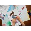 imagePhidal  Mattel Barbie Poster Paint ampamp Color  with 80 Coloring Pages 10 Water Color Paints and 12 Crayons for Kids and Children Learning Fun Deluxe Poster and Paint