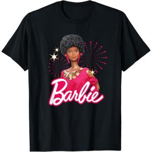 imageBarbie  1980s Black Barbie and Logo TShirtBlack
