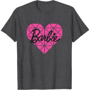 imageBarbie Gemstone Heart TShirtDark Heather Grey