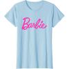 imageBarbie  Classic Script Pink Logo TShirtBaby Blue