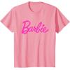 imageBarbie  Classic Script Pink Logo TShirtPink