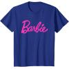 imageBarbie  Classic Script Pink Logo TShirtRoyal Blue