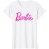 imageBarbie  Classic Script Pink Logo TShirtWhite